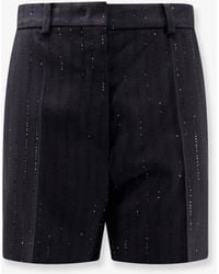 Max Mara - Siberia Virgin Wool Shorts With Sequins - Lyst