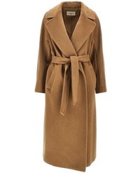 Weekend by Maxmara - Wool-Blend Robe Coat With Belt - Lyst
