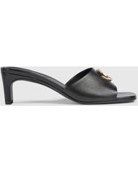Gucci - Gg 55Mm Heeled Sandals - Lyst