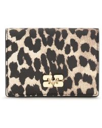 Ganni - Bou Animal Print Card Holder - Lyst