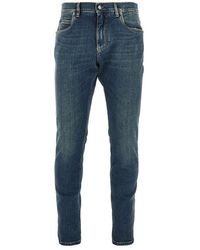 Dolce & Gabbana - Stretch Denim Regular Fit Jeans - Lyst