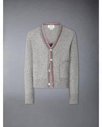 Thom Browne - Wool Mohair Cardigan - Lyst