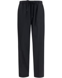 MM6 by Maison Margiela - Drawstring Straight-Leg Pants - Lyst