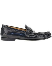 Fendi - Scrunch' Leather Loafers 8 - Lyst