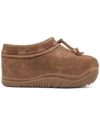 UGG - Chestnut Clog Bucked Suede Slippers - Lyst