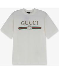Gucci - Cotton And Silk Blend T-Shirt - Lyst