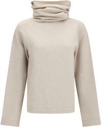 Alaïa - Alaïa High-Neck Jumper - Lyst