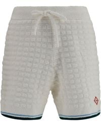 CASABLANCA - Bouclé Tennis Shorts - Lyst