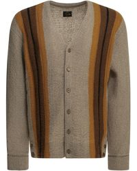 Needles - Mohair Nylon Wool Striped Cardigan - Lyst