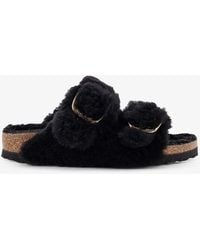 Birkenstock - Arizona Big Buckle Teddy Sandals - Lyst