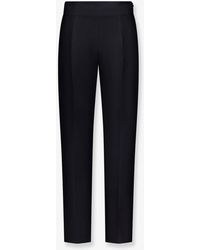 TOTEME - Slim Evening Wool And Silk Trousers - Lyst