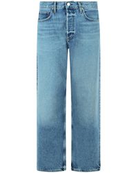Agolde - Magnus Mid Rise Bow Legs Jeans - Lyst