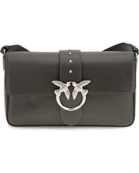 Pinko - Shoulder Bag Love One Mud Leather - Lyst