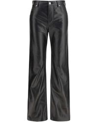 Bottega Veneta - Glossy Leather Flared Pants - Lyst