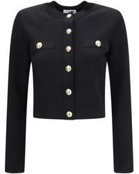 Balmain - Round-Neck Viscose Cardigan - Lyst