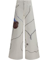 Ella - Jeans Palazzo Long - Lyst