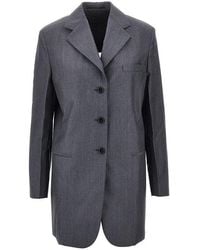 Jil Sander - Fil-À-Fil Wool Tailored Jacket - Lyst