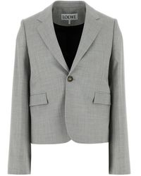 Loewe - Wool Blazer Jacket Light - Lyst