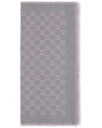 Gucci - Miss Stenny Gg Monogram Wool Scarf - Lyst
