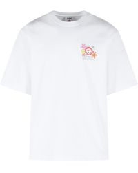 CASABLANCA - 'Collage D'Icones' Cotton T-Shirt - Lyst