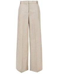 Pinko - Lurex Viscose And Wool-Blend Pants - Lyst