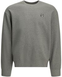 Maison Kitsuné - "Fox Head" Crew Neck Sweatshirt - Lyst