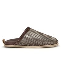 forte_forte - Forte_Forte Mesh Mules With Rhinestones - Lyst