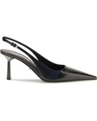 Prada - Leather Slingback Pumps - Lyst