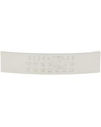 MM6 by Maison Margiela - Engraved Logo Hair Clip - Lyst