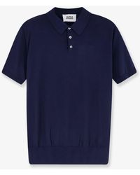 Alpha Studio - Cotton And Silk Blend Polo Shirt - Lyst