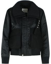 Sacai - Melton Jacket Nylon - Lyst