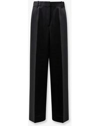 TOTEME - Viscose And Wool Trousers - Lyst