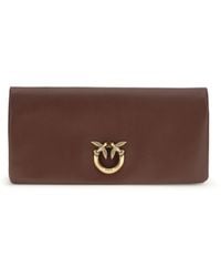 Pinko - Clutch Bag Love Medium Burgundy - Lyst
