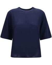 Loulou de Saison - Nala Fine-Knit Cashmere T-Shirt - Lyst