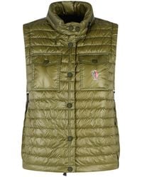 Moncler - 'Gumiane' Padded Vest With Polyamide Hood - Lyst