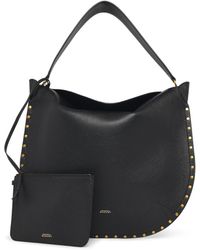 Isabel Marant - 'Oskan Soft' Leather Hobo Bag - Lyst