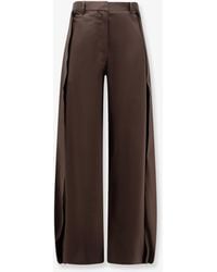 Loewe - Cotton And Silk Blend Trousers - Lyst