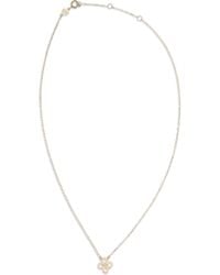 Tory Burch - Forget Me Not Clover Pendant Necklace Tory - Lyst
