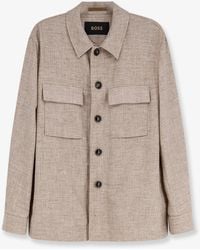 BOSS - Corvin Virgin Wool, Silk And Linen Jacket - Lyst