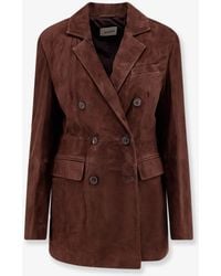Arma - Safia Suede Blazer - Lyst