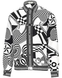 Versace - Printed Silk Twill Shirt - Lyst