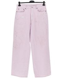 Acne Studios - Cotton-Blend Denim Wide-Leg Jeans - Lyst