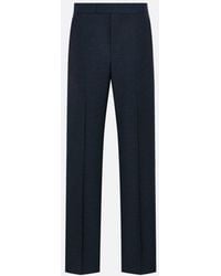 Dior - Wool And Mohair Pants - Lyst
