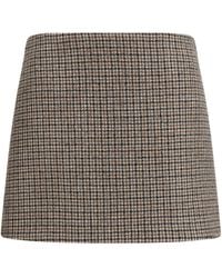 P.A.R.O.S.H. - Houndstooth Mini Skirt - Lyst