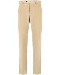 PT01 - Slim Fit Cotton Trousers - Lyst