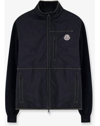 Moncler - Nylon Jacket With Cotton Inserts - Lyst