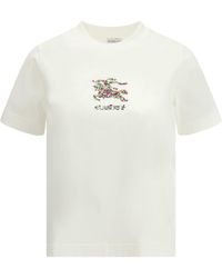 Burberry - T-Shirt With Print - Lyst