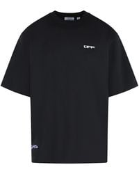 Off-White c/o Virgil Abloh - 'Archigeography Arrow' Cotton T-Shirt - Lyst