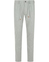 Eleventy - Light Wool Blend Trousers - Lyst