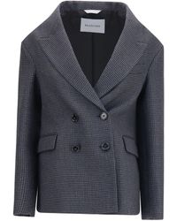 Balenciaga - Double-Breasted Wool Blazer - Lyst